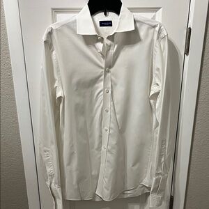 EC Proper Cloth Men's White Dress Shirt Size M